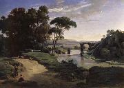 Corot Camille The bridge of Narni. oil on canvas